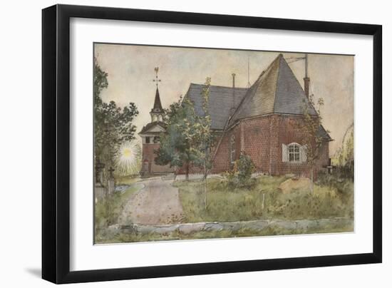 Old Sundborn Church, from 'A Home' series, c.1895-Carl Larsson-Framed Giclee Print