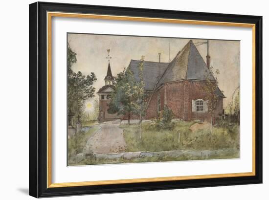 Old Sundborn Church, from 'A Home' series, c.1895-Carl Larsson-Framed Giclee Print