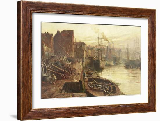 Old Sunderland, 1885-Thomas Marie Madawaska Hemy-Framed Giclee Print