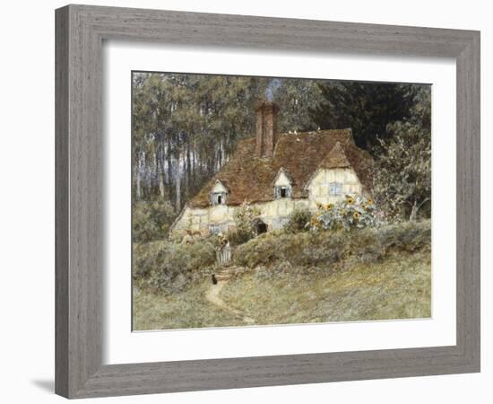 Old Surrey Cottage-Helen Allingham-Framed Giclee Print