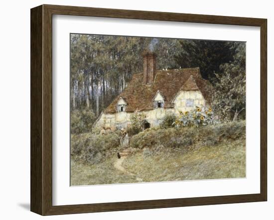 Old Surrey Cottage-Helen Allingham-Framed Giclee Print