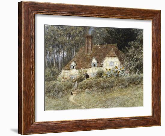 Old Surrey Cottage-Helen Allingham-Framed Giclee Print