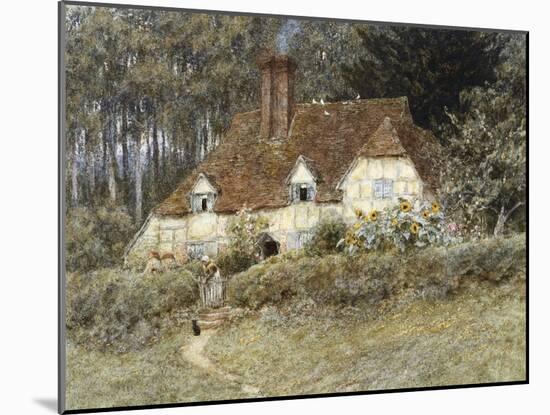 Old Surrey Cottage-Helen Allingham-Mounted Giclee Print