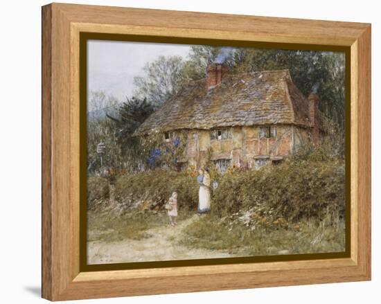 Old Surrey Cottage-Helen Allingham-Framed Premier Image Canvas