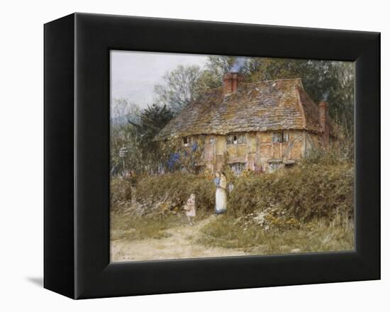 Old Surrey Cottage-Helen Allingham-Framed Premier Image Canvas