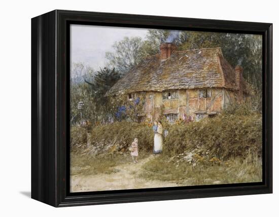 Old Surrey Cottage-Helen Allingham-Framed Premier Image Canvas