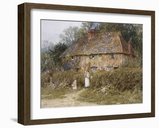 Old Surrey Cottage-Helen Allingham-Framed Giclee Print