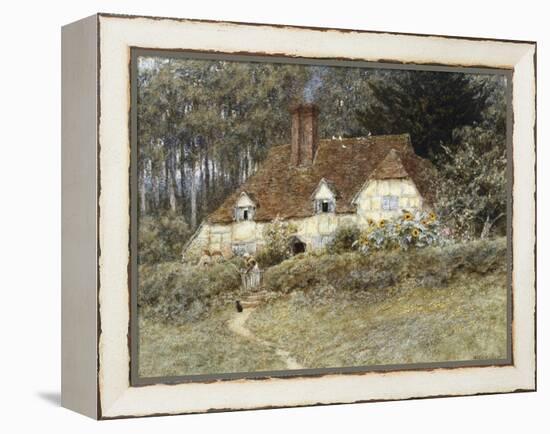 Old Surrey Cottage-Helen Allingham-Framed Premier Image Canvas