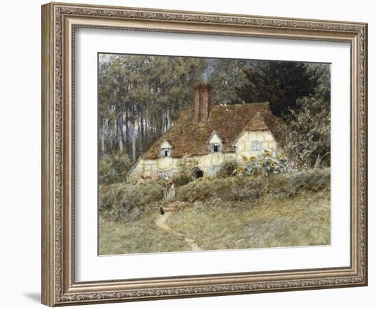 Old Surrey Cottage-Helen Allingham-Framed Giclee Print