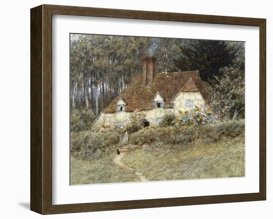 Old Surrey Cottage-Helen Allingham-Framed Giclee Print