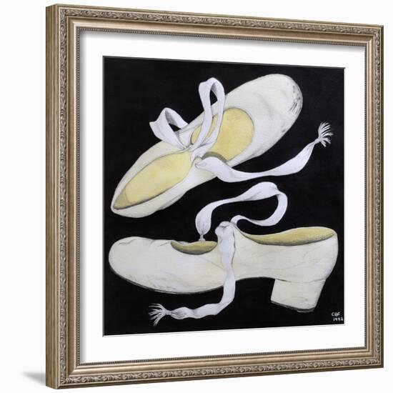 Old Tap Dancing Shoes, 1992-Carolyn Hubbard-Ford-Framed Giclee Print