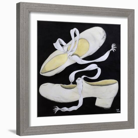 Old Tap Dancing Shoes, 1992-Carolyn Hubbard-Ford-Framed Giclee Print