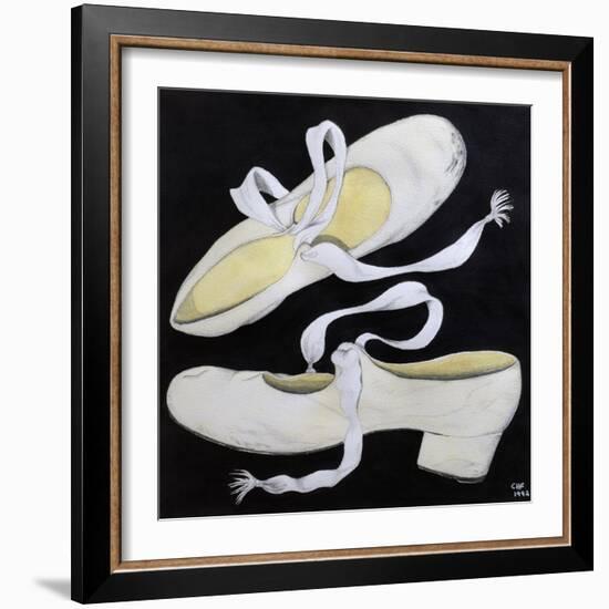 Old Tap Dancing Shoes, 1992-Carolyn Hubbard-Ford-Framed Giclee Print