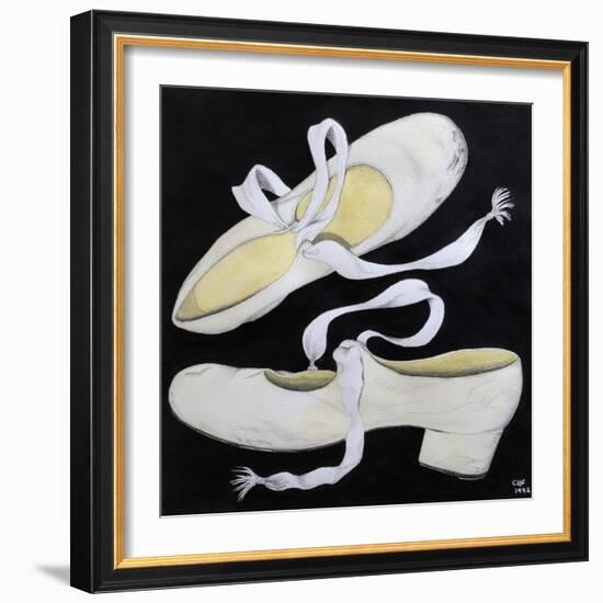 Old Tap Dancing Shoes, 1992-Carolyn Hubbard-Ford-Framed Giclee Print