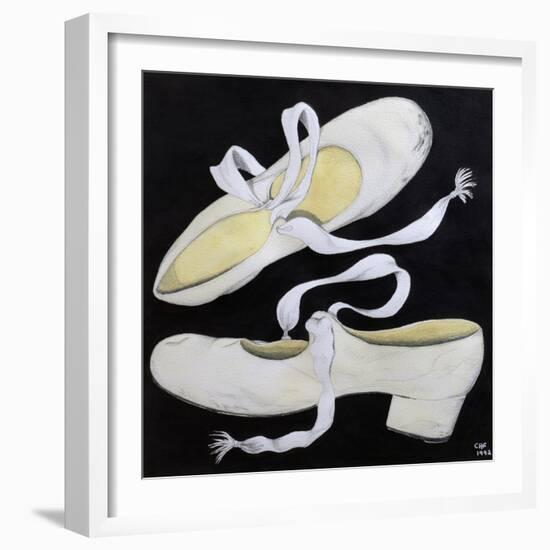 Old Tap Dancing Shoes, 1992-Carolyn Hubbard-Ford-Framed Premium Giclee Print