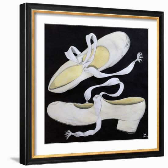 Old Tap Dancing Shoes, 1992-Carolyn Hubbard-Ford-Framed Premium Giclee Print
