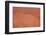 Old Terracotta Painted Stucco Wall with Cracked Plaster. Backgro-wrangel-Framed Photographic Print