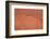 Old Terracotta Painted Stucco Wall with Cracked Plaster. Backgro-wrangel-Framed Photographic Print