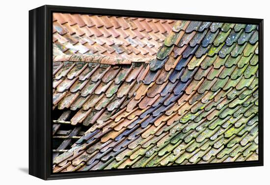 Old Tiled Roof-Dr. Keith Wheeler-Framed Premier Image Canvas