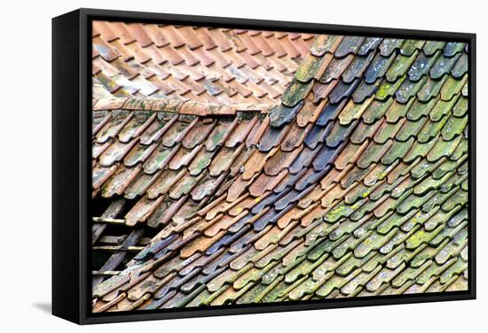 Old Tiled Roof-Dr. Keith Wheeler-Framed Premier Image Canvas