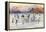 Old Time Hockey on Lake Placid, New York-null-Framed Stretched Canvas