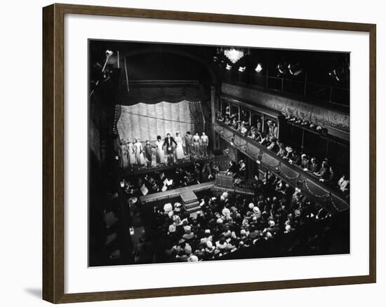 Old Time Music Hall Show-null-Framed Photographic Print