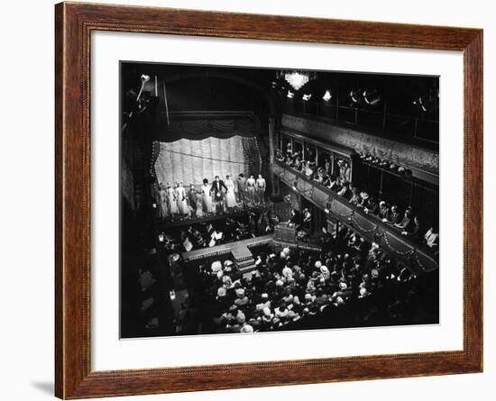 Old Time Music Hall Show-null-Framed Photographic Print