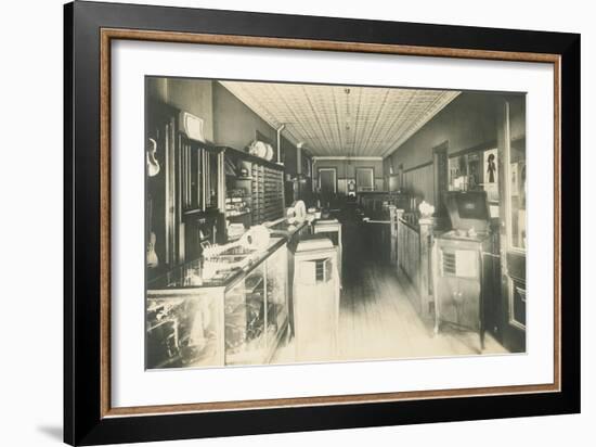 Old Time Music Store-null-Framed Art Print