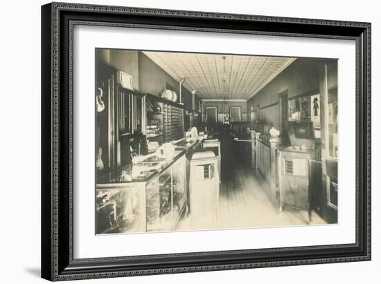 Old Time Music Store-null-Framed Art Print