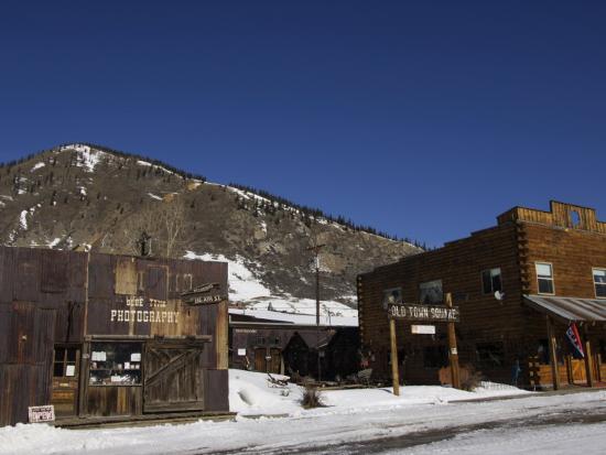 Old Time Photography Shop in the Old Wild West Silver Mining Town of