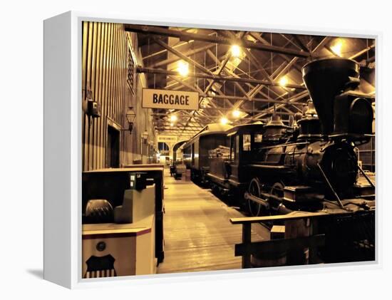 Old Time Railroad Station, Sacramento, California-George Oze-Framed Premier Image Canvas