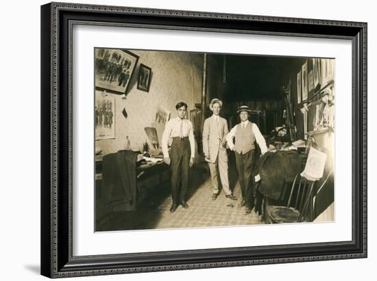 Old Time Tailor Shop-null-Framed Art Print