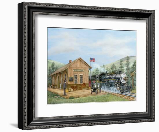 Old Time Train Station-Unknown Shannon-Framed Art Print