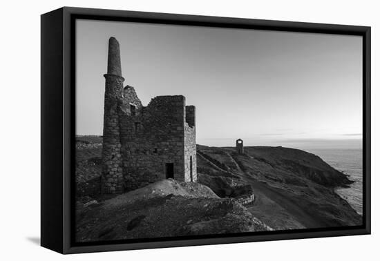 Old Tin Mine Workings, Botallack, Pendeen,Cornwall, England-Paul Harris-Framed Premier Image Canvas