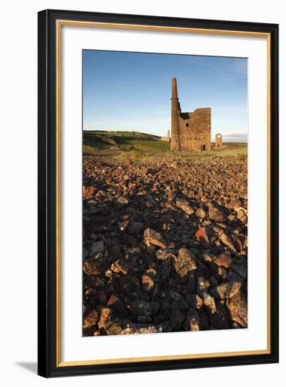 Old Tin Mine Workings, Botallack, Pendeen,Cornwall, England-Paul Harris-Framed Photographic Print