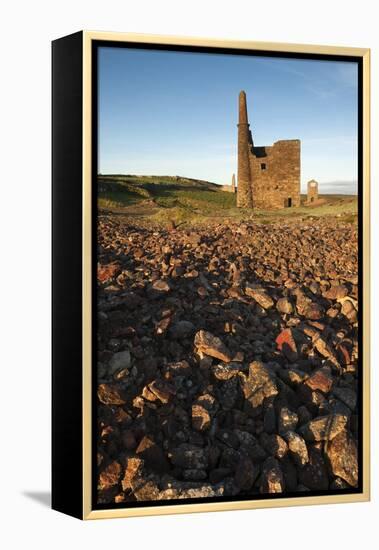 Old Tin Mine Workings, Botallack, Pendeen,Cornwall, England-Paul Harris-Framed Premier Image Canvas