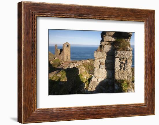 Old Tin Mine Workings, Botallack, Pendeen,Cornwall, England-Paul Harris-Framed Photographic Print