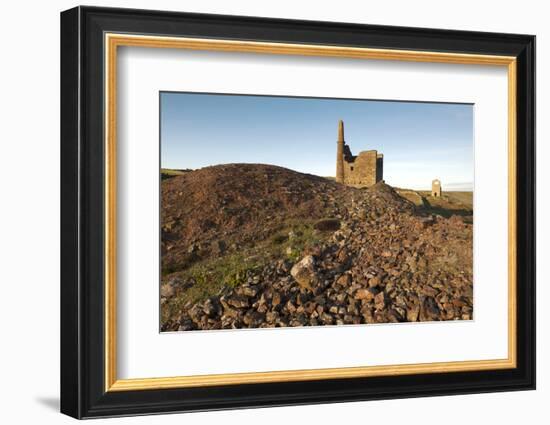 Old Tin Mine Workings, Botallack, Pendeen,Cornwall, England-Paul Harris-Framed Photographic Print