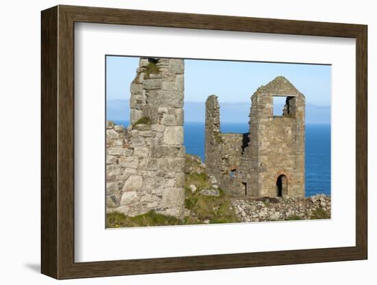 Old Tin Mine Workings, Botallack, Pendeen,Cornwall, England-Paul Harris-Framed Photographic Print