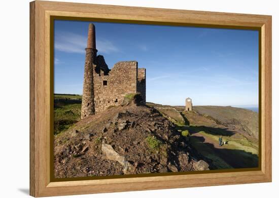 Old Tin Mine Workings, Botallack, Pendeen,Cornwall, England-Paul Harris-Framed Premier Image Canvas