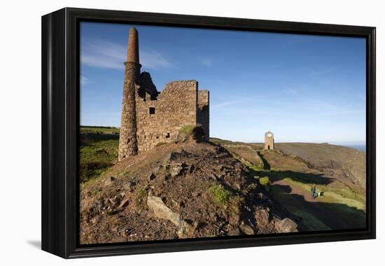 Old Tin Mine Workings, Botallack, Pendeen,Cornwall, England-Paul Harris-Framed Premier Image Canvas