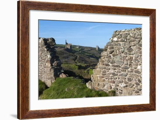 Old Tin Mine Workings, Botallack, Pendeen,Cornwall, England-Paul Harris-Framed Photographic Print