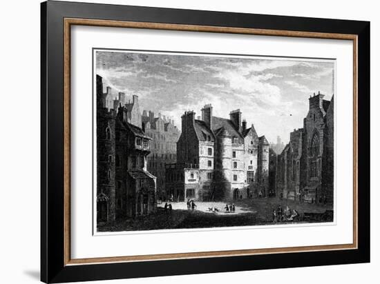 Old Tolbooth Edinburgh, Engraved by Edward Finden-Alexander Nasmyth-Framed Giclee Print