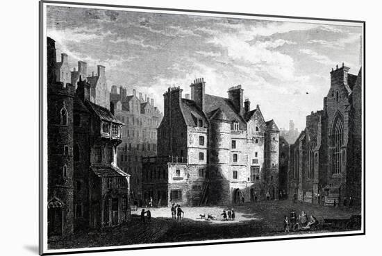 Old Tolbooth Edinburgh, Engraved by Edward Finden-Alexander Nasmyth-Mounted Giclee Print