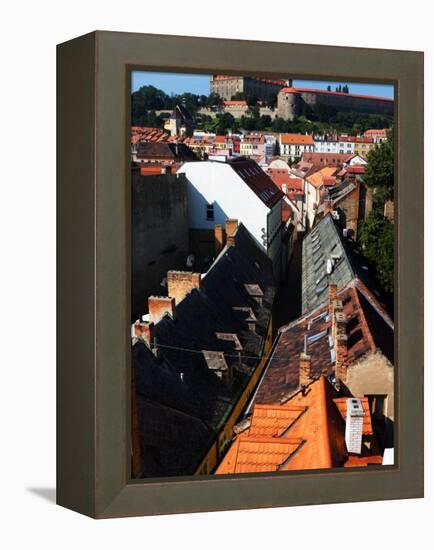 Old Town and Bratislava Castle From St. Michael's Tower, Bratislava, Slovakia-Glenn Beanland-Framed Premier Image Canvas