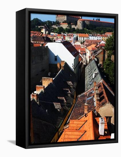 Old Town and Bratislava Castle From St. Michael's Tower, Bratislava, Slovakia-Glenn Beanland-Framed Premier Image Canvas