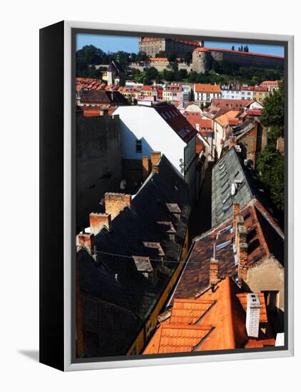 Old Town and Bratislava Castle From St. Michael's Tower, Bratislava, Slovakia-Glenn Beanland-Framed Premier Image Canvas