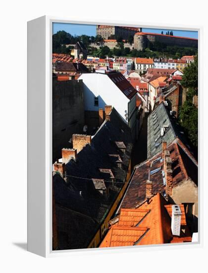 Old Town and Bratislava Castle From St. Michael's Tower, Bratislava, Slovakia-Glenn Beanland-Framed Premier Image Canvas