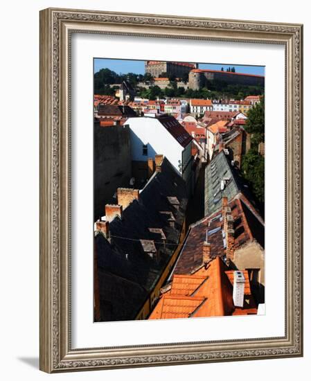 Old Town and Bratislava Castle From St. Michael's Tower, Bratislava, Slovakia-Glenn Beanland-Framed Photographic Print