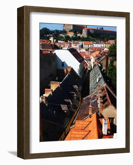 Old Town and Bratislava Castle From St. Michael's Tower, Bratislava, Slovakia-Glenn Beanland-Framed Photographic Print